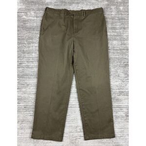 Savane Pants Womens‎ 42x32 Brown 100% Cotton Straight Chino Casual